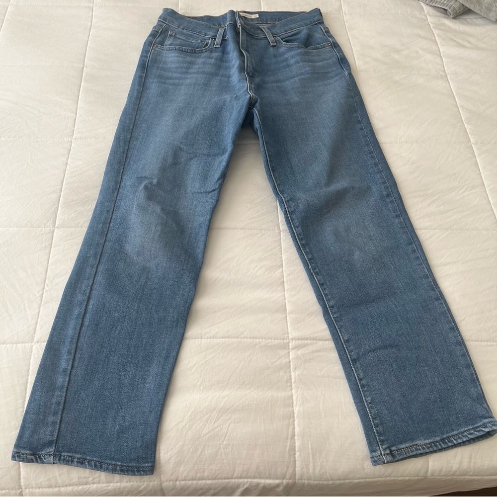 Levi’s High Rise Straight Crop Women Jeans Size 29 - Picture 3 of 9